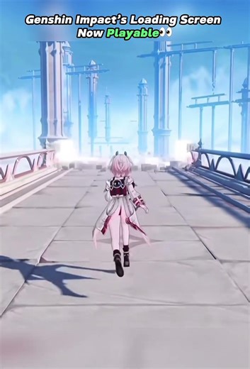 you can now move around on the loading screen in genshin impact 😭