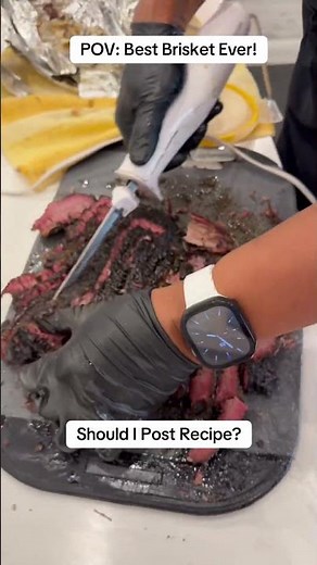 Slicing Best Brisket Ever #BestBrisket #SmokeRing #BBQ #Best #Smoke #Fire #Shorts #Tutorial #brisket