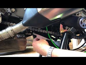 How to check your motorcycle chain is stretched
