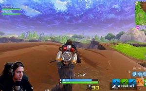 【Grimmmz】《堡垒之夜》双排吃鸡 喷气式背包有点无敌 第三视角