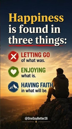 The 3 Secrets to Happiness #lifelessons #quotes #motivation #shorts