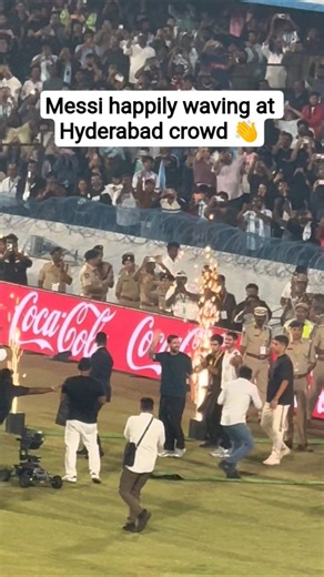 Messi in Hyderabad, India 😎🙌 #messi #goat #football #hyderabad #kolkata #mumbai #lionelmessi