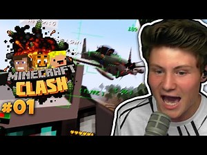 Minecraft CLASH #1 | KRIEG gegen REWI & PALUTEN! | Dner