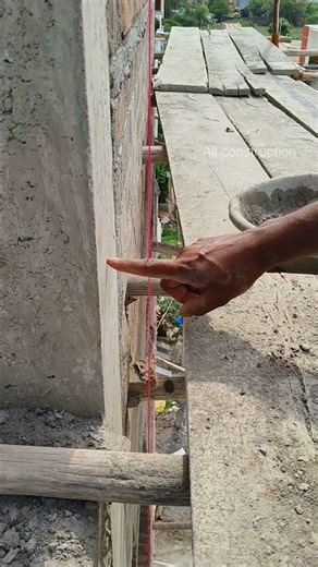 Wall Leveling Before Perfect Plastering #shorts