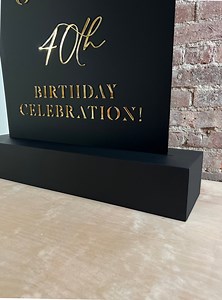 Wedding Sign Base • Acrylic Sign Stand • Event Sign Base Stand • Welcome Sign Base Stand • Modern Acrylic Sign Stand • Block Stand - Etsy