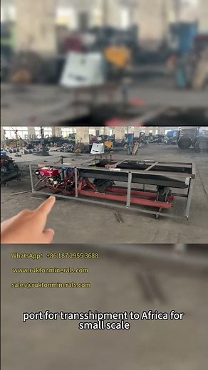 This 2-meter diesel-powered vibrating table is being packaged.#machine #mining