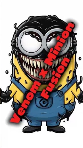 Venom Meets Minion – The Ultimate Fusion! #shorts