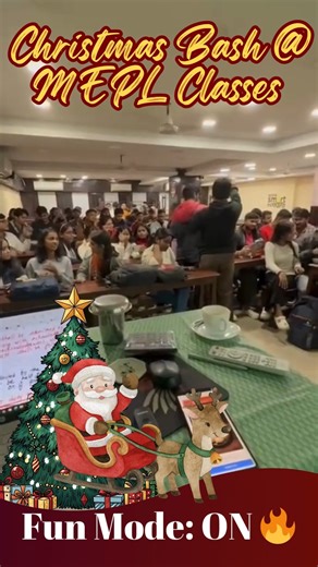 Christmas Bash @ MEPL Classes 🎅🌲 | Fun Mode On 🟢 | Divya Agarwal Mam