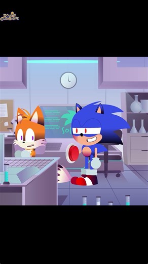 SONIC PRESSDED THE BUTTON #animation #sonic #tails