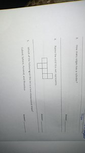 How many edges has a cylinder?Name the solid this net represe... | Filo