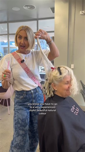 Sharlene Lee on Instagram: "She is addicted to curls! #perm #perminghair #curlygirl #curlygirlmethod #greyhair #curlygirlsrock #curls #curlyhair #perthsalon #circlesofsubiaco"