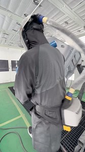 1976 ford f250 sprayed the original Bahama Blue it came from the factory with. Owner purchased this brand new and I can’t wait for him to see even just the cab. Came out beautiful. This rotisserie is next level. I’ve never sprayed something so easily. . . . #swrefinish #ultra9k #sagola #sagola4600xtreme #sagolaofficial #sagolapower | Olie Olie Paintz