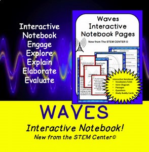 Waves Interactive Science Notebook - Distance Learning Friendly