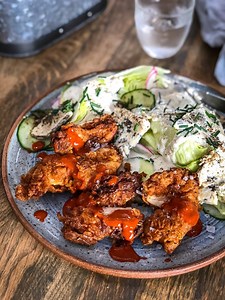 Southern Style Crispy Chicken with Blue Cheese Caesar Salad and Griddled Stone Fruit with Whipped Mascarpone- Summer supper sorted! I’m delighted to be an ambassador for the @ndc_ie #CheeseYourWay campaign again this year! Cook along with me in this video, where I make two delish cheesy recipes - Both recipes & more found on cheeseyourway.ie! 🧀 #ad | Donal Skehan