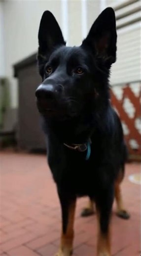 Pitbull, Dachshund Mix jump scares German Shepherds