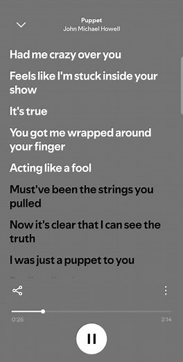 Puppet #music #lyrics #johnmichaelhowell