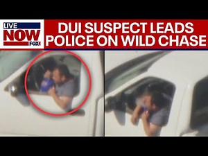 Wild police chase: Suspected DUI driver seen huffing from balloon, canister in LA | LiveNOW from FOX
