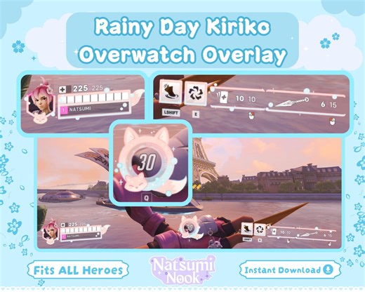 Rainy Day Fox Kiriko Overwatch Stream Overlay (digital Download) - Etsy