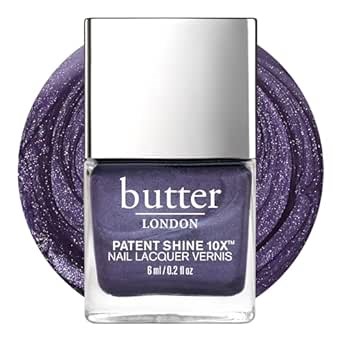 butter LONDON Patent Shine 10X Nail Lacquer Polish, House of Amethyst - Gel-Like Finish & Chip-Resistant Nail Lacquer Helps Protects & Strengthens Nails - Vegan & Cruelty-Free