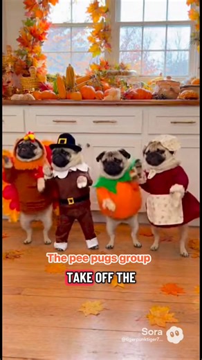 Thanksgiving day pug Dance 🤣 #pug #puglife #thepeepugsgroup #cute #funny | Pug Philosophy