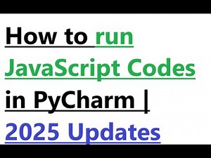 How to run JavaScript in PyCharm