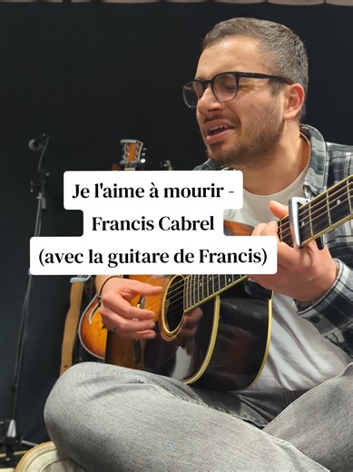Jouer du Cabrel avec la guitare de Cabrel = check ☑️ Je vous fais un petit récap de cette semaine de folie à Astaffort sous peu, mais en attendant un petit peu d'amour ✨❤️ #franciscabrel #cover #jelaimeamourir #guitare