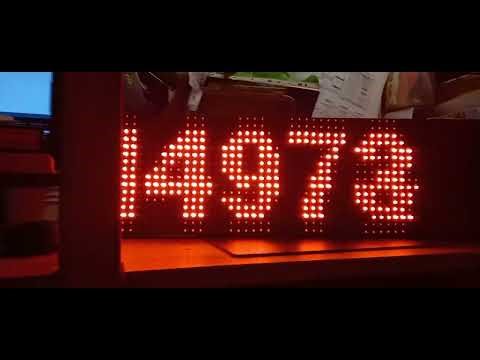 DMD2 Arduino Dot Matrix Display Counting 32 x 16 dots Red Green P10