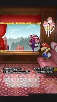 Paper Mario The Thousand Year Door Goombella & Vivian Sleeping/Arriving Calgary by Air Canada
