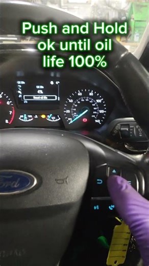 2019 Ford Fiesta 🚗 how to RESET service oil life🔧