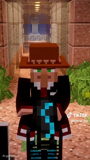 7-3 - Poncho Doble P #Minecraft #java #bedrock #aldeano #animacion | Minecraft Animation