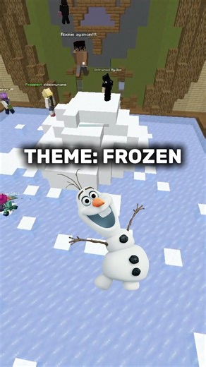 Scary ahh Snowman #minecraft #minecraftbuilds