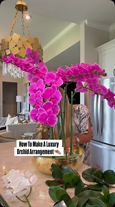 1.6M views · 60K reactions | Check comments for link! Luxury Orchid Arrangement! Who wants to make one?!!! Orchids come in several colors. I made this for a fraction of the cost of how much something like the cost✨Orchids come in several colors. Please save, share, like, and comment if you want more DIY reels﫶#diyhomedecor #diyhomeprojects #orchids #orchidarrangement #diy | Tamara Bradshaw | Facebook