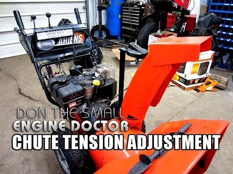 Chute Tension Adjustment On Ariens Snowblower