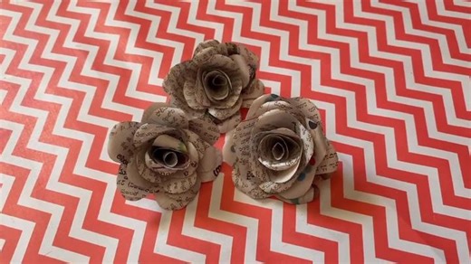 DIY Newspaper Rose🌹 Detailed video on youtube🤗#paper #papercrafts #papercraft #paperart #paperflowers #papercrafting #paperflower #paperroses