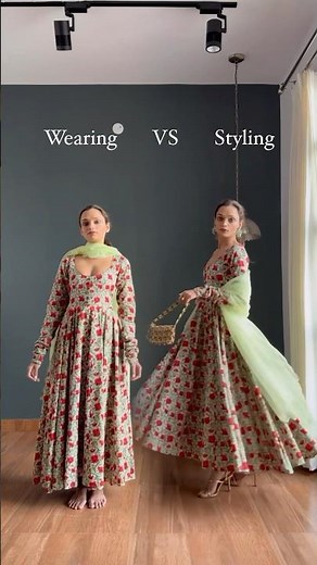 Wearing VS Styling A Anarkali & Churidar ❤️ #bridesmaids #anarkali #summeroutfits