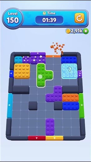 Color Block Jam 150 Solution Walkthrough