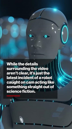 WATCH: Humanoid robot attacks workers on factory floor #shorts