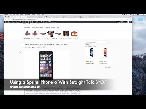 Using a Sprint iPhone 6 With Straight Talk BYOP