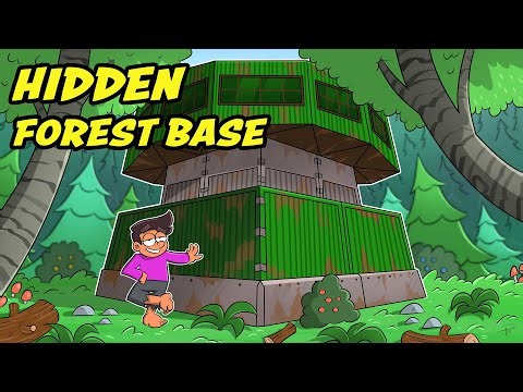 The Cheeky Camouflaged Forest Base in Rust