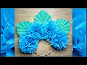 BEAUTIFUL HYDRANGEA HEADPIECE / DIY FLOWER HEADDRESS / FESTIVAL PAPER HEADDRESS