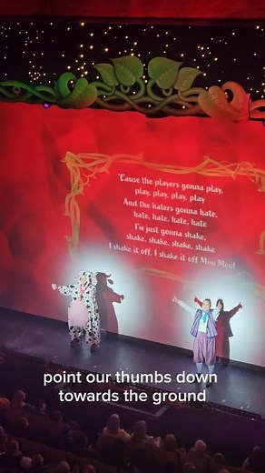 3.8K views · 47 reactions | Our Panto stars Spit Snot and Patsy the Cow have been teaching audiences super dance moooves at every performance. Now practice these moooves at home along with us, and shake it off!  *Spit Snot also wants us to mention that he wrote this song. Taylor Swift? Never heard of her! Only 3 days left in Pantoland! ✨️ | Cork Opera House | Facebook