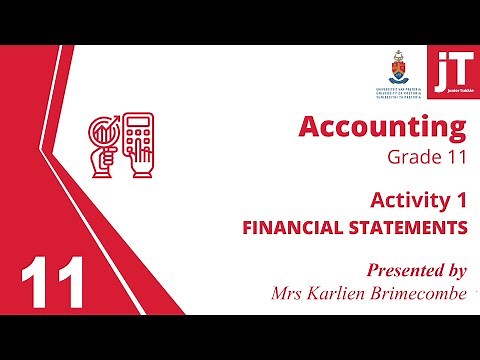 1. Gr 11 Accounting - Financial Statements - Activity 1