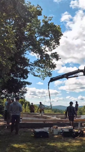 6.9K views · 288 reactions | Timelapse from our latest build series that features a 24’ x 36’ mono-slope timber frame. | Shelter Institute | Facebook