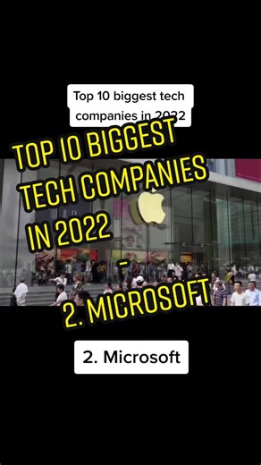 Top 10 biggest tech companies in 2022 - 2. Microsoft #microsoft #computerscience #techcompanies #top10