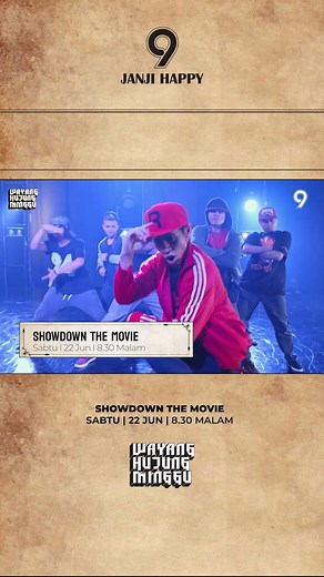 Filem tarian penuh aksi ini diinspirasikan daripada program siri realiti, "Showdown", dan berkisarkan tentang kumpulan tarian "Battle Crew", yang bercita-cita untuk menjadi juara dalam pertandingan tarian terbesar di Malaysia. #ShowdownTheMovie | 22 Jun, Sabtu | 8.30 malam di TV9! ▶️ Saksikan TV9 di saluran astro 149 & strim juga melalui Tonton di smart TV! #WayangHujungMinggu #JanjiHappy #149 #TV9Malaysia | TV9 Di Hatiku