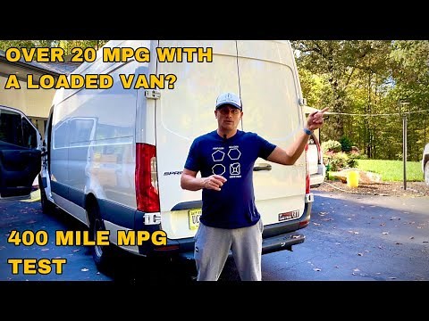 2021 Mercedes Sprinter Van 4 Cylinder Diesel 400 mile MPG Test!