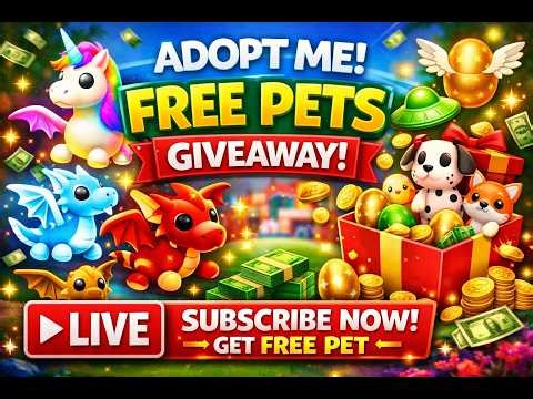 🔴 ADOPT ME LIVE 🏡 | NOOB TO PRO JOURNEY 💎 | FREE PETS 😱