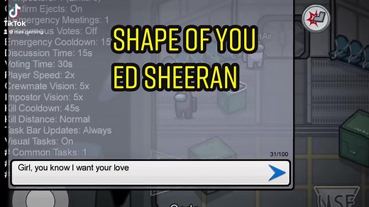 Hilarious Among Us Lyrics Prank on Shape of You by Ed Sheeran
