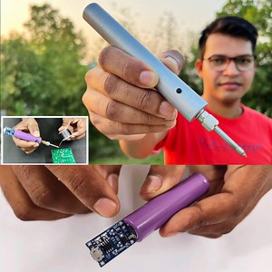 How to make rechargeable soldering iron | Technical ind