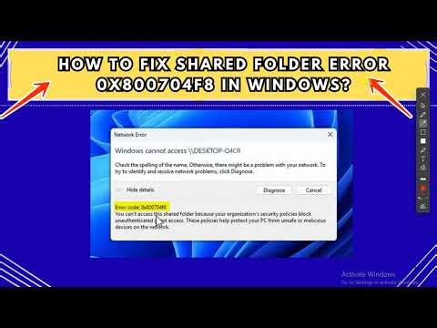 How to Fix Shared Folder Error 0x800704F8 in Windows